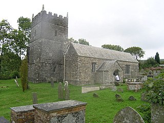 Parracombe Village in Devon, England