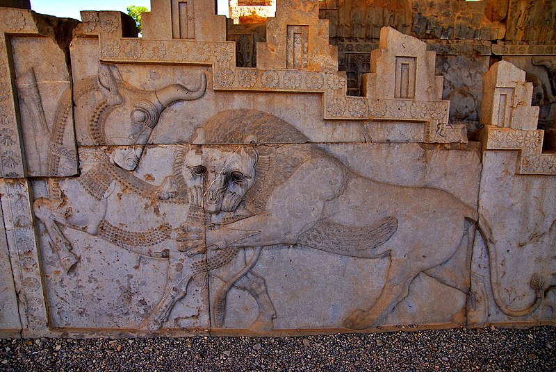 Unveiling the Ancient Drama: The Lion and Bull Combat Frieze at Persepolis