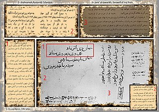 <span class="mw-page-title-main">Persian manuscript in Japan</span> 13th C. Persian inscription