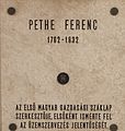 Pethe Ferenc, Kossuth Lajos tér 11.