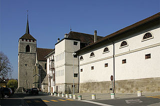 <span class="mw-page-title-main">Reformed Church of Saint-Étienne, Moudon</span> Reformed Church in Moudon, canton of Vaud, Switzerland