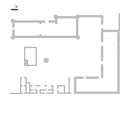 Plano de las ruinas de la hacienda