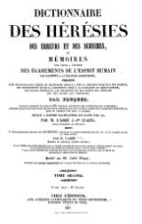 Pluquet - Dictionnaire des hérésies, des erreurs et des schismes, tome 2.djvu