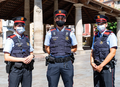 Mossos in patrolling suit