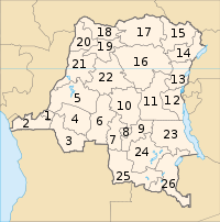 Provinces de la République démocratique du Congo - 2005.svg