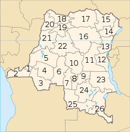 Provinces de la République démocratique du Congo - 2005.svg