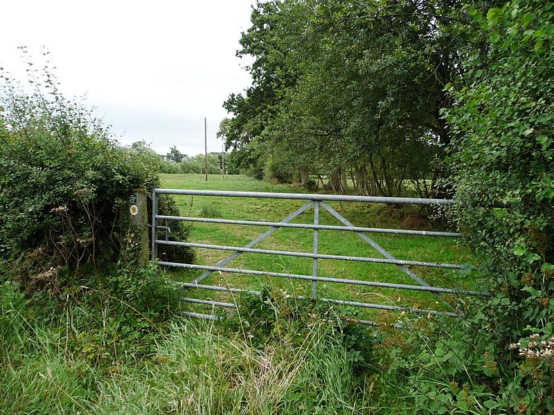 File:Public footpath heading east - geograph.org.uk - 2557310.jpg