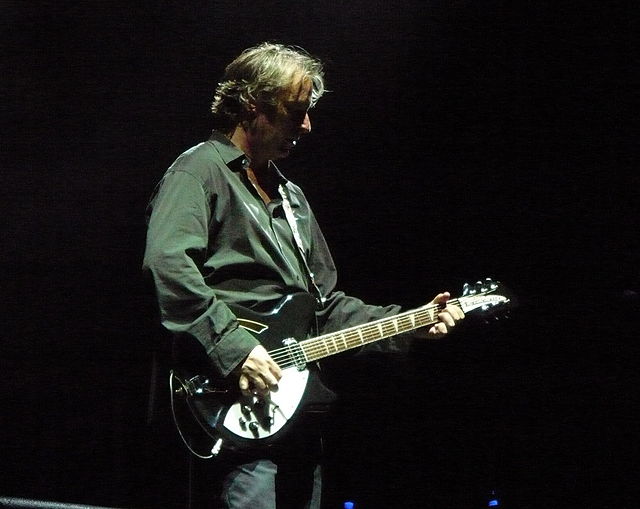 Buck on stage in Naples, Italy, in 2008