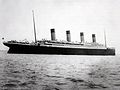 Titanic leaving Ireland, heading for New York
