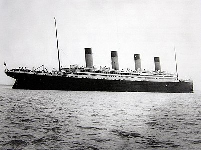 «Титаник» выходит в пролив Те-Солент