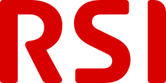 First phase of RSI's fifth and current logo used until 29 February 2012.