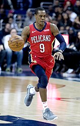 Rondo with the Pelicans in 2017