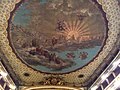 San Carlo Tiyatrosu salonunun 500m çapta resimli tavanı Ressamlar:Antonio Giovanni ve Giuseppe Cammarano (yak. 1824).