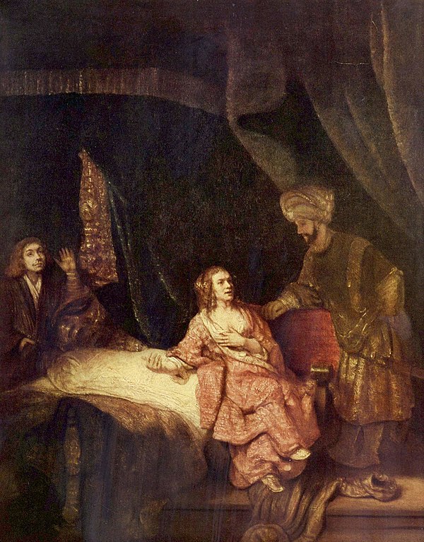 Joseph Accused by Potiphar's Wife, by Rembrandt van Rijn, 1655.