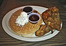 Roscoe's chicken and waffles Roscoe's Waffles and Chicken.JPG