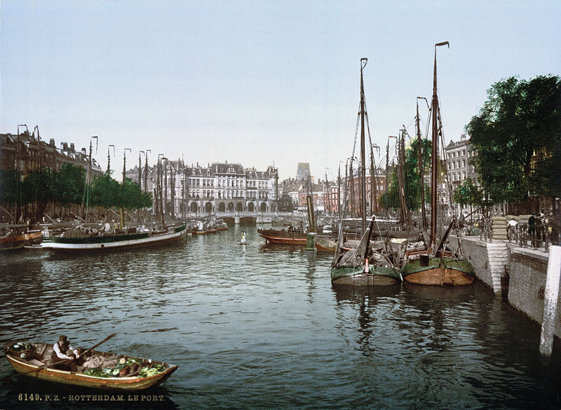 File:Rotterdam - De haven 1900.jpg