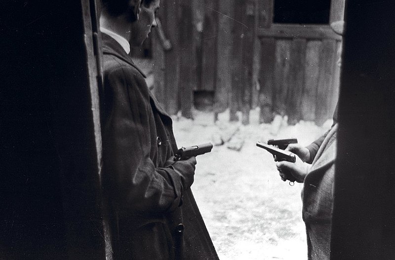 File:Saboteurs with guns, March 1945 (9443121308).jpg