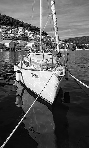 File:Sailing vessel at the Pučišća harbour, Croatia (PPL3-Altered) julesvernex2-2.jpg