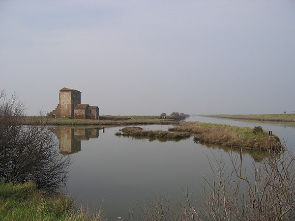 Lagoons along the Po delta