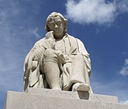 Statue of Dr. Samuel Johnson in Market Square, Lichfield