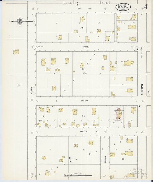 File:Sanborn Fire Insurance Map from Jackson, Jackson County, Minnesota. LOC sanborn04314 004-4.tif