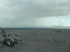 Sandstorm south of Askja