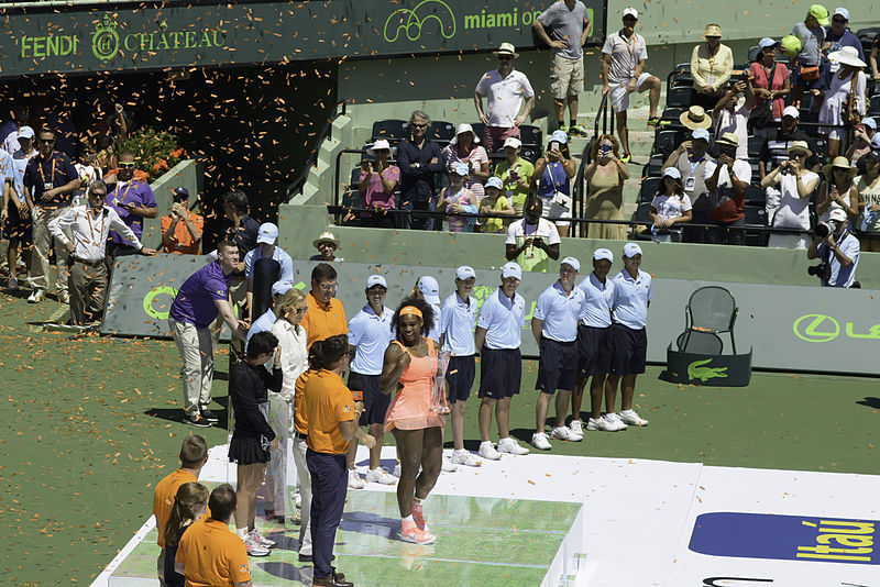 File:Serena Williams defeated Carla Suarez Navarro 6-2, 6-0 wins Miami Open! - 150404-4096-jikatu (17009227506).jpg