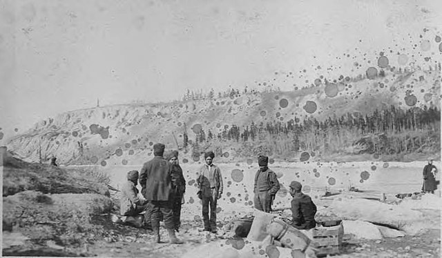 Sikhs in Whitehorse, Yukon in April 1906