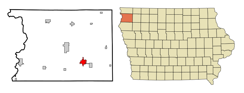 File:Sioux County Iowa Incorporated and Unincorporated areas Orange City Highlighted.svg