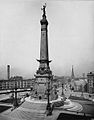 Indiana Soldiers' and Sailors' Monument (1897-1902), Indianapolis, Indiana, in 1898.