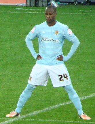 Sone Aluko originally represented England at youth international level, before representing Nigeria at senior international level Sone Aluko 1.png