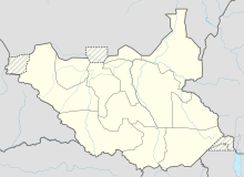 Nimule is located in South Sudan