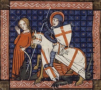 『黄金伝説』のミニアチュール。パリ（1348年）