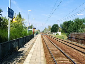 Cottbus Merzdorf станциясы (1 платформа) .png