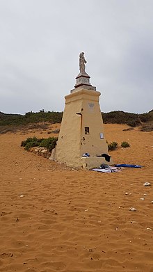 Socha Panny Marie na místě pevnůstky