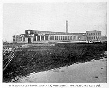 Sterling Cycle Shops, Kenosha, Wisconsin, 1896. Sterling Cycle Shops, Kenosha, Wisconsin, 1896.jpg