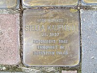Stolperstein Stella Kaufmann, 1, Rheinstraße 38, Nierstein, Landkreis Mainz-Bingen.jpg