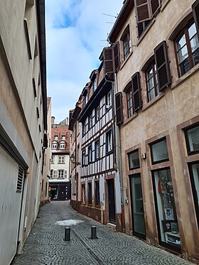 A Rue du Coq (Strasbourg) cikk illusztráló képe