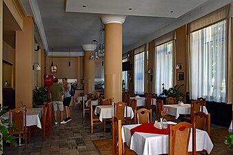 Wnętrze restauracji (sierpień 2023)