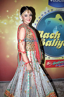 Suhasi on the sets of Nach Baliye 5 in 2012 Suhasi nach baliye 5.jpg