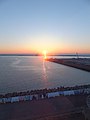 Sunset view of the port of Noshiro 20170518-1.jpg