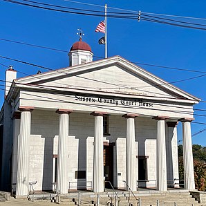 Sussex County Courthouse in Newton, gelistet im NRHP Nr. 79001523[1]