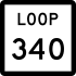 State Highway Loop 340 signo