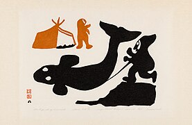 Kiakshuk (1960). The Legend of Lumiuk. Cape Dorset.