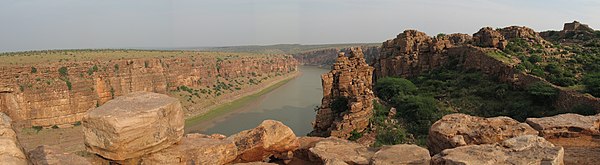 The Penna river near the Gandikota fort in Kadapa district of Andhra Pradesh