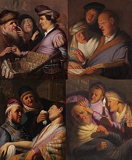 <i>The Senses</i> (Rembrandt) Series of five paintings by Rembrandt