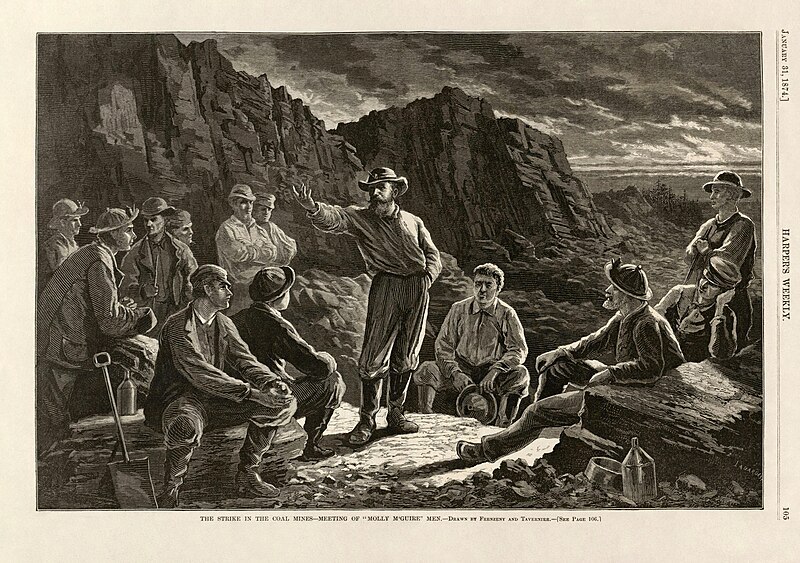 File:The Strike in the Coal Mines - Meeting of Molly M'Guire Men.jpg