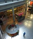 View from the film museum to the foyer, 2010