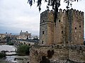 Torre de Calahorra, al fondo el puente romano