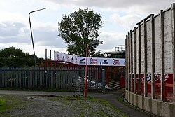 An entrance to the now-disused South Terrace at Sewell Group Craven Park, Kingston upon Hull.